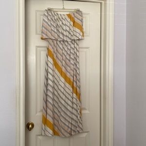 *O’Neil strapless midi dress